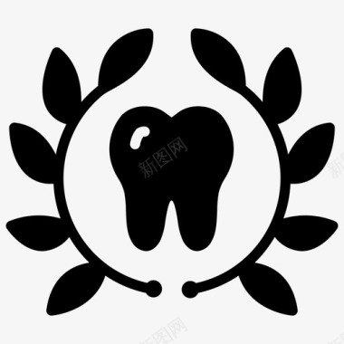 牙医徽章成就奖项图标