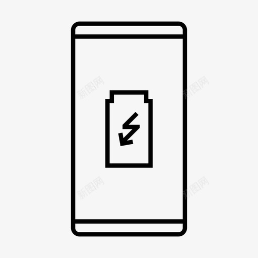 电池手机计划svg_新图网 https://ixintu.com 手机 电池 计划 电源 节能 屏幕 幕上 移动 功能 大纲