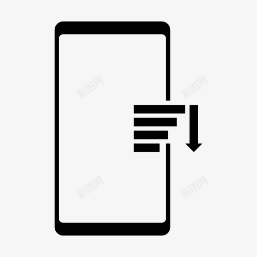 排序减少增加svg_新图网 https://ixintu.com 排序 减少 增加 移动电话 移动 设备 功能 图示