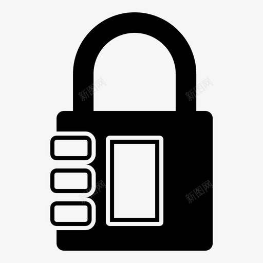 锁挂锁密码svg_新图网 https://ixintu.com 挂锁 密码保护 安全