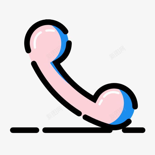 联系电话0101svg_新图网 https://ixintu.com 联系电话 扁平 简约 多色