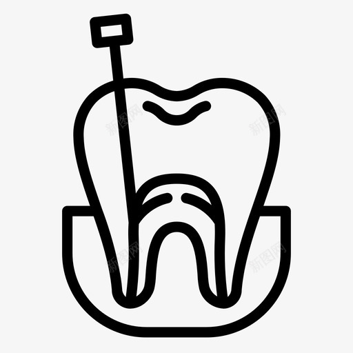 根管牙科牙医svg_新图网 https://ixintu.com 牙科 根管根 牙医 牙齿 口腔 护理