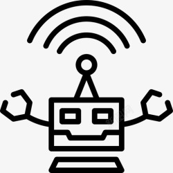 机器人外形设计机器人人工智能机器人外形图标高清图片