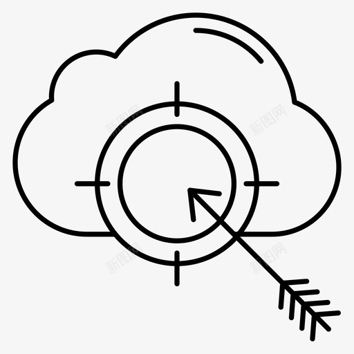 目标云焦点svg_新图网 https://ixintu.com 目标 焦点 成功 项目管理 路线 第二