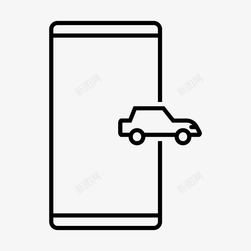 汽车驾驶移动svg_新图网 https://ixintu.com 汽车 驾驶 移动电话 车辆 移动 设备 功能 概述