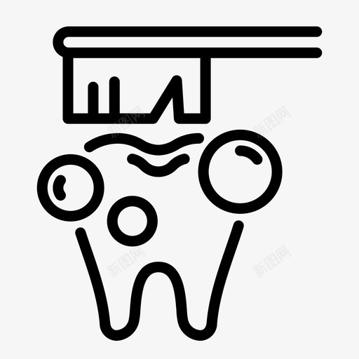 刷牙清洁牙科svg_新图网 https://ixintu.com 刷牙 清洁 牙科 卫生 口腔 护理