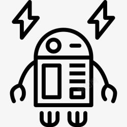 机器人外形设计机器人人工智能机器人外形图标高清图片