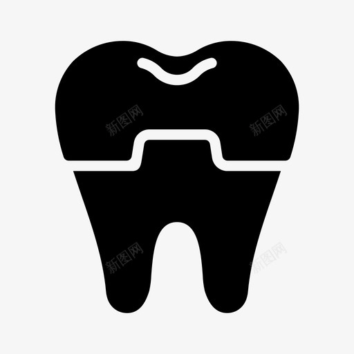 磨牙冠冠牙科svg_新图网 https://ixintu.com 磨牙 牙科 冠冠 修复 牙齿 口腔 护理