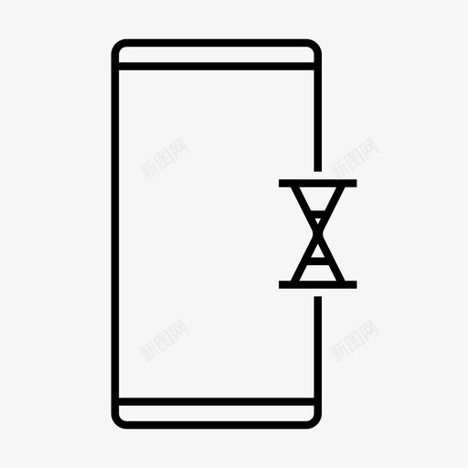 沙漏手机秒svg_新图网 https://ixintu.com 手机 沙漏 时间 定时器 移动 设备 功能 概述