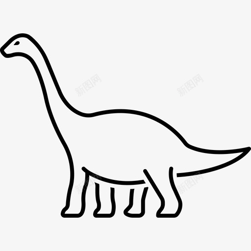 恐龙危险草食动物svg_新图网 https://ixintu.com 侏罗纪 危险 巨大草食性恐龙 恐龙 草食动物 蜥蜴