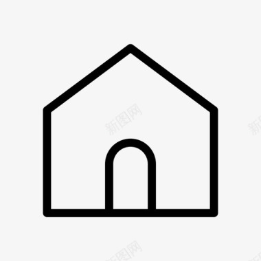 家房子艺术图标