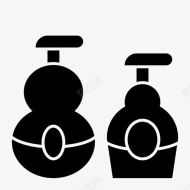 洗发水购买电子商务图标