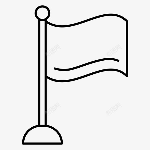 挥舞目的地旗帜svg_新图网 https://ixintu.com 挥舞 目的地 旗帜 目标 标志 地图 导航 航线 详细 说明