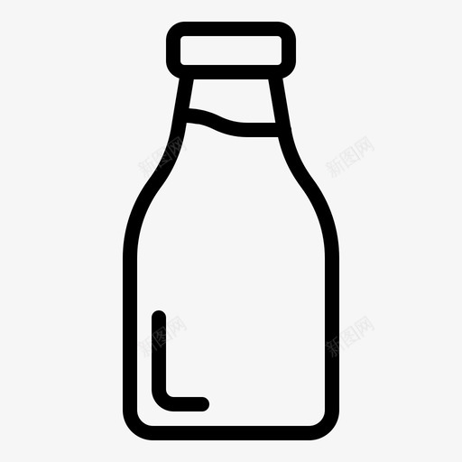 牛奶饮料瓶子svg_新图网 https://ixintu.com 饮料 牛奶 瓶子 咖啡馆