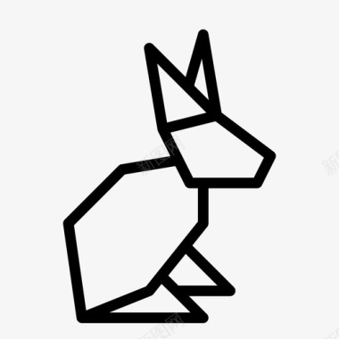 折纸日本折纸兔图标