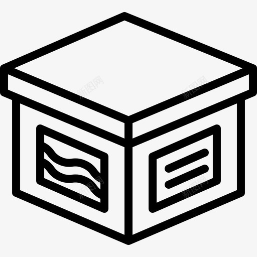 包装盒子设计svg_新图网 https://ixintu.com 包装 包装盒 盒子 设计 设计工 工业 包装印刷 印刷 轮廓 图标