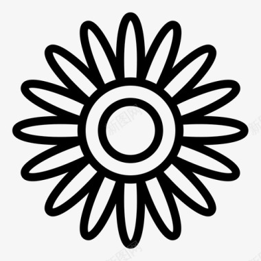 花植物学花园图标