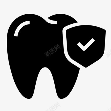 健康的牙齿牙齿牙医图标