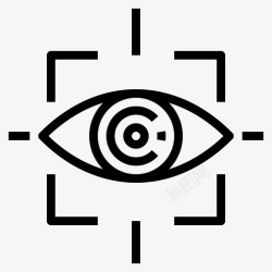 感知技术眼睛传感器扫描技术高清图片