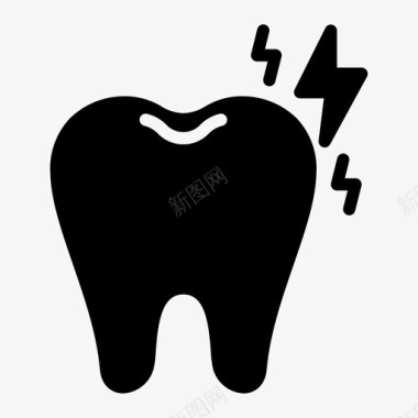牙科护理牙痛图标