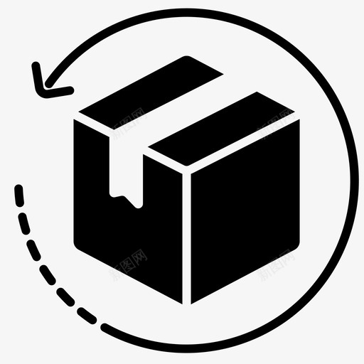 退货产品订单包装svg_新图网 https://ixintu.com 退货 产品 订单 包装 退款 逆向 物流