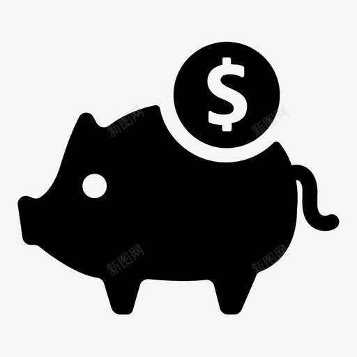 小猪银行金融储蓄svg_新图网 https://ixintu.com 小猪 银行 金融 储蓄 商业 图标