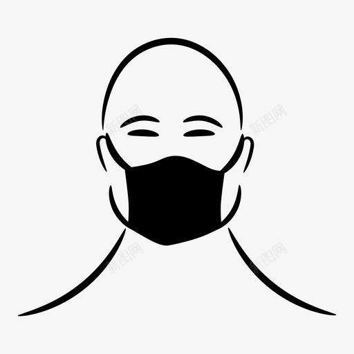 戴口罩面罩个人防护用品svg_新图网 https://ixintu.com 戴口罩 口罩 面罩 个人 防护用品 防护 装备