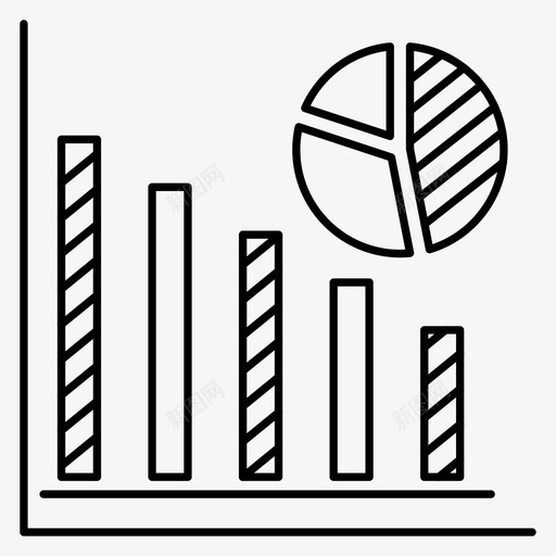 图表分析条形图svg_新图网 https://ixintu.com 图表 分析 条形图 饼图 统计 项目管理 第卷