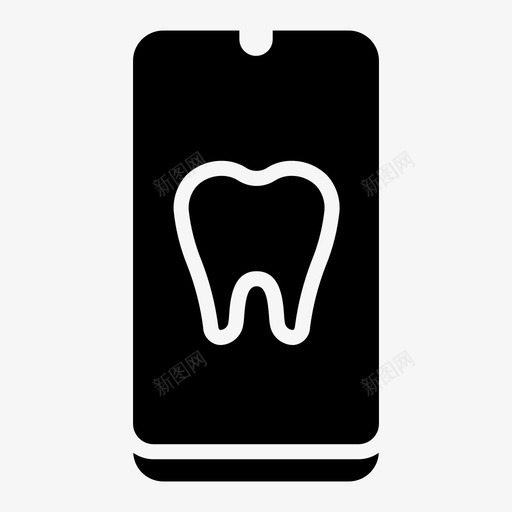 牙科应用程序牙科移动svg_新图网 https://ixintu.com 牙科 应用程序 移动 智能 手机 口腔 护理