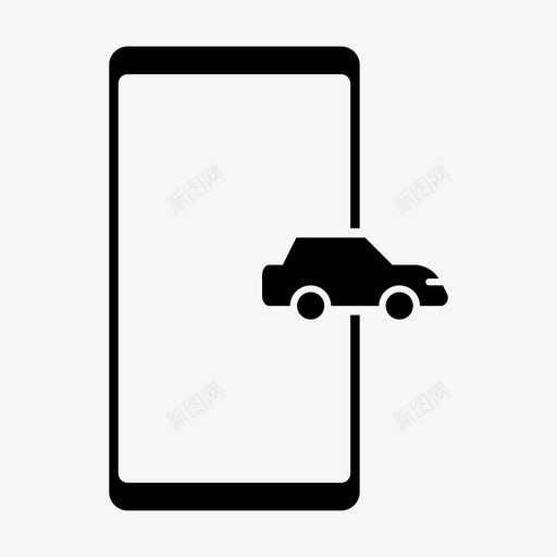 汽车驾驶移动svg_新图网 https://ixintu.com 移动 汽车 驾驶 导航 电话 功能 设备 字形