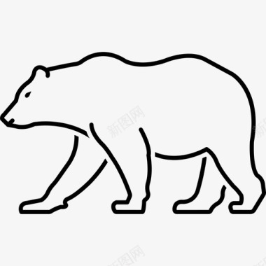 熊动物动物群图标