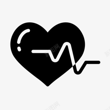 心跳心率医学图标