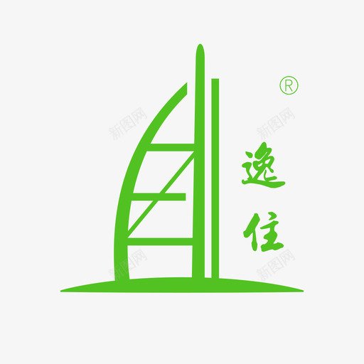 逸住logosvg_新图网 https://ixintu.com 逸住