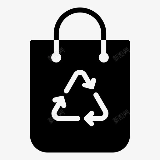 可回收袋环保绿色环保svg_新图网 https://ixintu.com 可回收 环保 绿色环保 循环 利用 生态