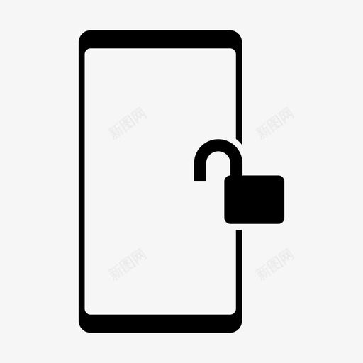解锁移动打开svg_新图网 https://ixintu.com 移动 解锁 打开 挂锁 电话 设备 功能 标志 标志符 符号