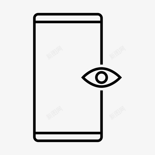 视图眼睛移动设备svg_新图网 https://ixintu.com 移动 设备 视图 眼睛 电话 查看 可见 功能 概述