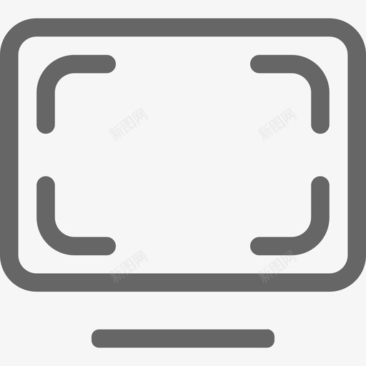 icon白底转取大屏显示线svg_新图网 https://ixintu.com 白底 转取 大屏 显示