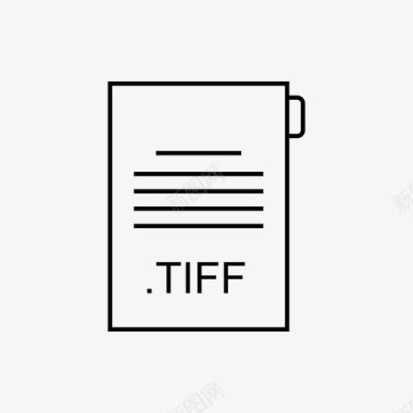 tiff文档数据图标文件图标