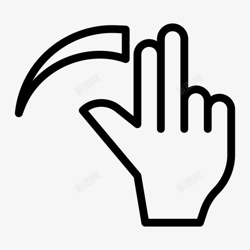 双指刷卡手势手svg_新图网 https://ixintu.com 交互 刷卡 双指 手势 手势双指缩放 点击