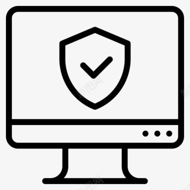 计算机保护计算机安全数据保护图标