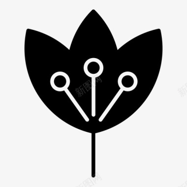 花卉花束装饰图标