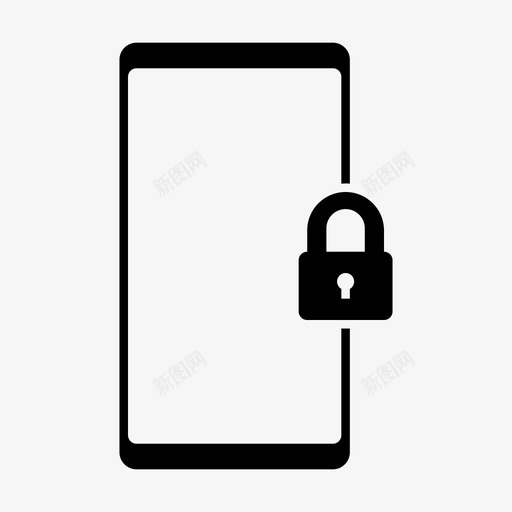 锁锁定移动svg_新图网 https://ixintu.com 移动 锁定 挂锁 电话 安全 设备 标志 标志符 符号