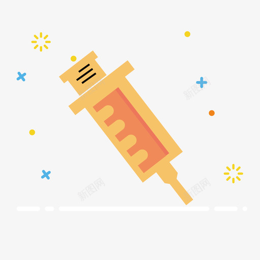 20注射器svg_新图网 https://ixintu.com 注射器 可爱 多色