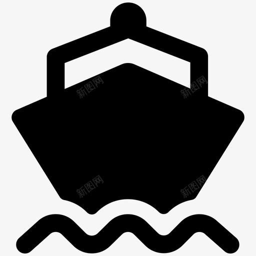 轮船svg_新图网 https://ixintu.com 轮船