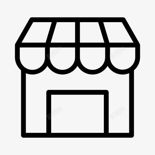 商店商业杂项009线svg_新图网 https://ixintu.com 商店 商业 杂项
