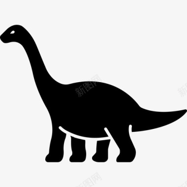 恐龙危险食草动物图标