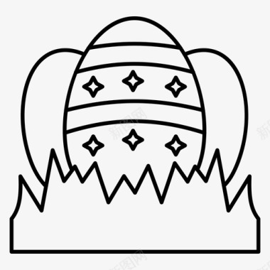 复活节装饰鸡蛋图标