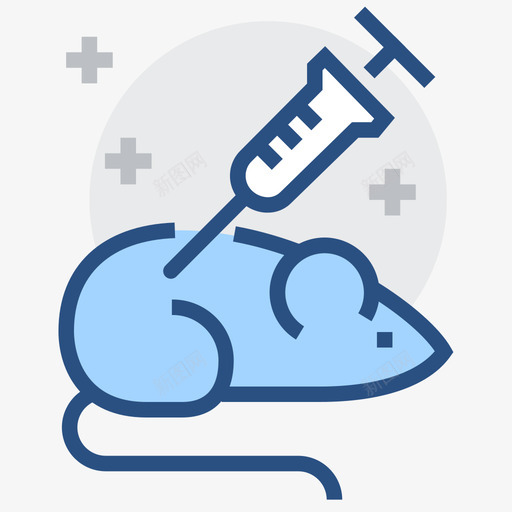 实验老鼠小白鼠svg_新图网 https://ixintu.com 商务 圆润 填充 实验 小白 小鼠皮下注射 白鼠 简约 精美 线性 老鼠