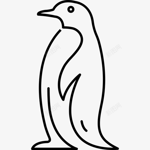 企鹅南极洲黑白相间svg_新图网 https://ixintu.com 企鹅 南极洲 黑白 相间