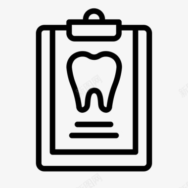 牙科检查牙科记录牙医图标